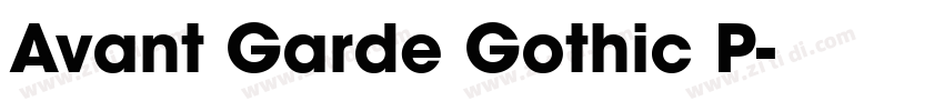 Avant Garde Gothic P字体转换
